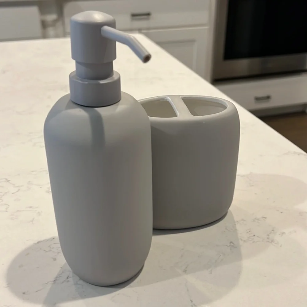 Target Soap Pump & Oversized Toothbrush Holder Set